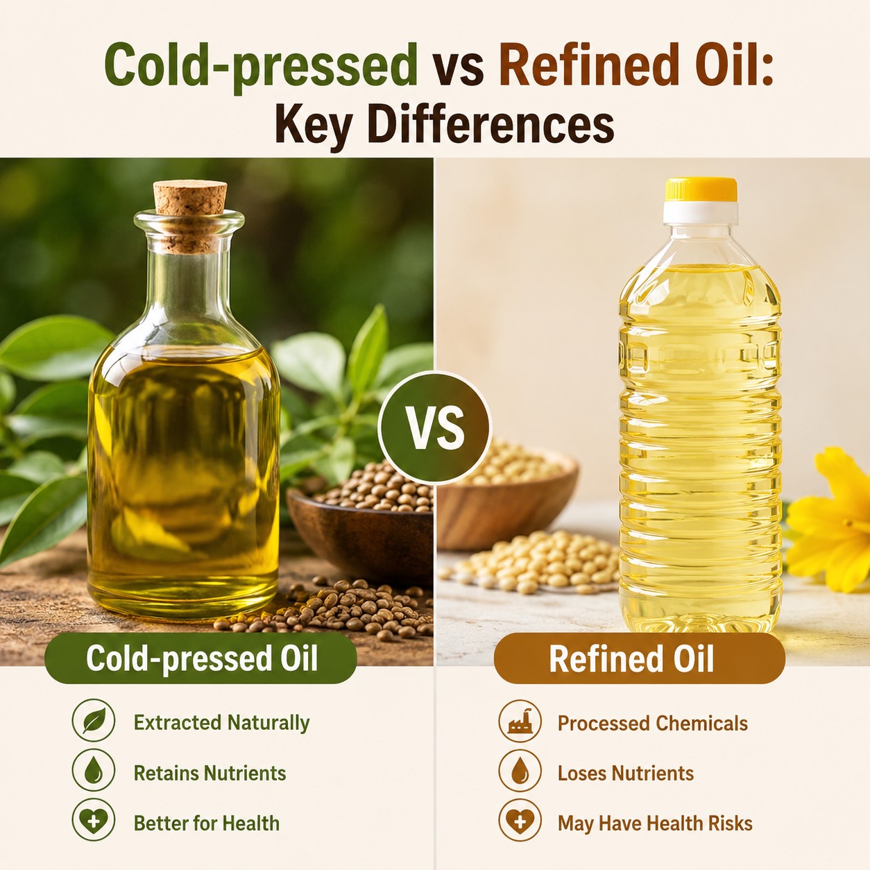 Cold-pressed vs Refined Oil: Key Differences